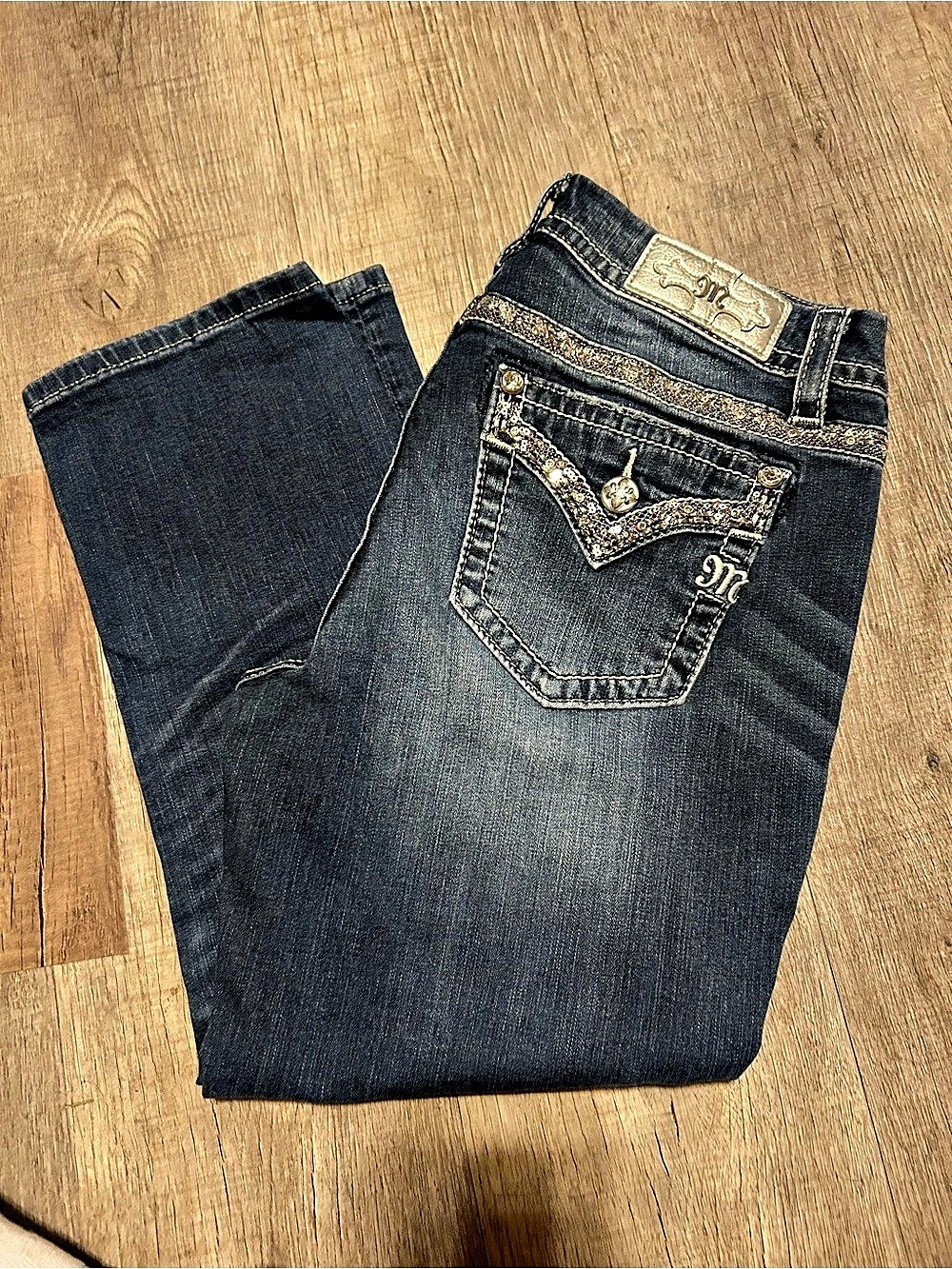 Miss Me capris Blue Waist 30